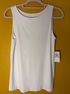 Cupio White Sleeveless Double Layer Tank Top Size Small NWT